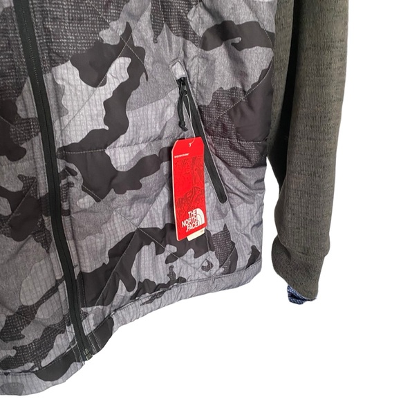 NWT The North Face Skagit Graphite Gray Camo Puffer Quilted Jacket Mens Large - Picture 2 of 7